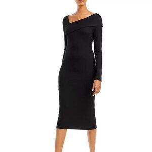 NEW AQUA Asymmetrical Neck Dress XS